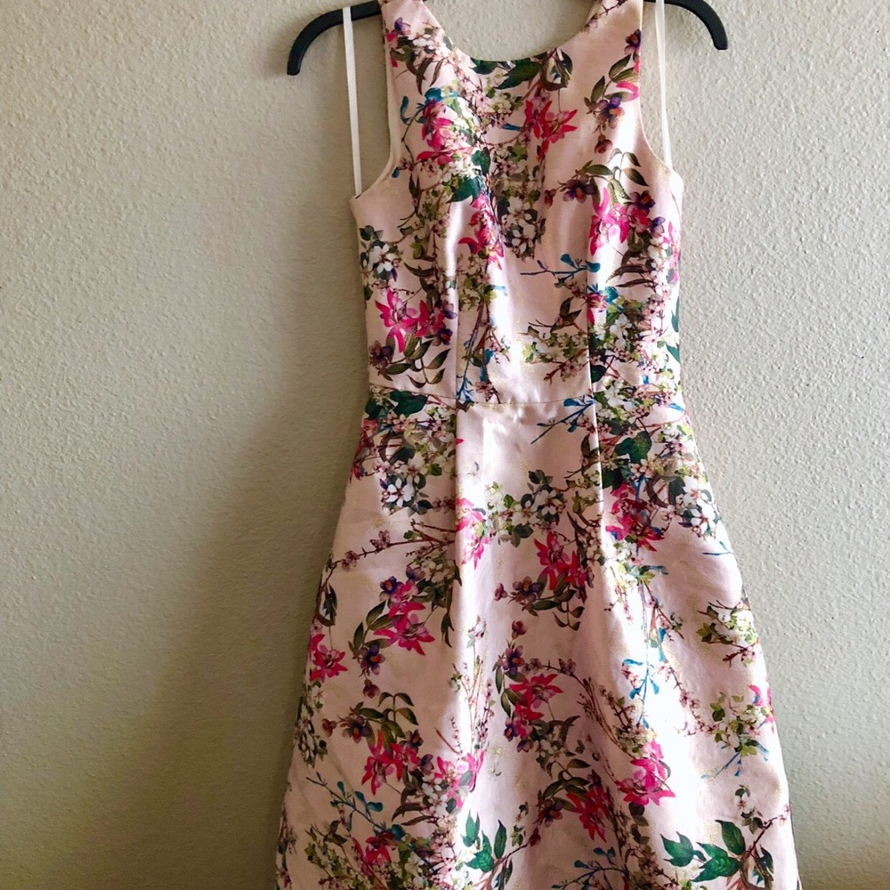 Beautiful floral Ted Baker dress w pockets sz 1